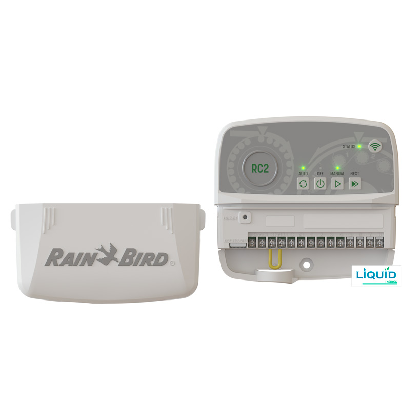 Programador Rain Bird RC2 Interior instalado en pared